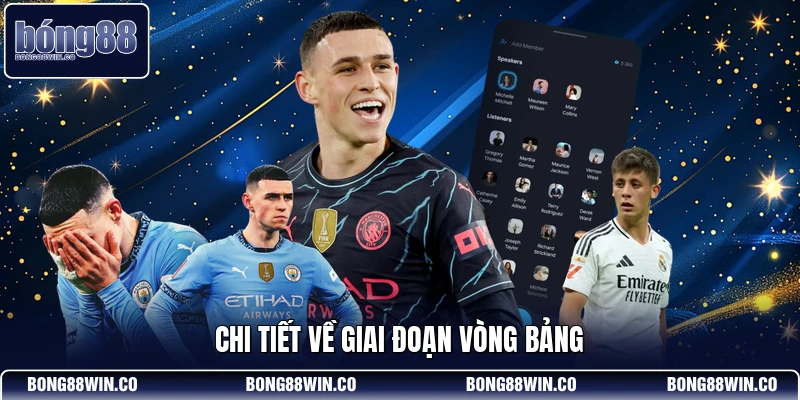Chi tiết về giai đoạn vòng bảng